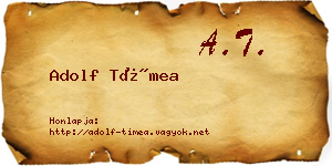 Adolf Tímea névjegykártya